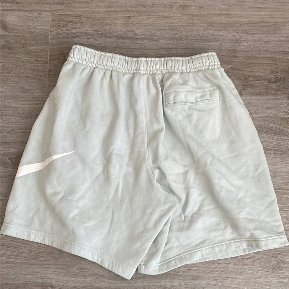 Nike Men’s Athletic Cotton Blend Shorts in Mint/Gray - Picture 3 of 6